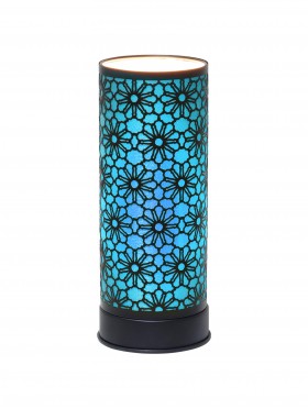 Daisy Flower Cut-out Cylinder Fragrance Touch Lamp with Gift Box